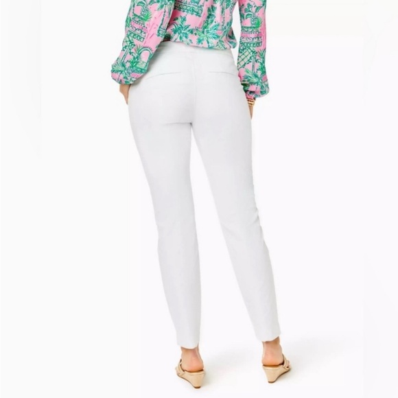 Lilly Pulitzer Kelly skinny ankle white pants nwt size 16 - Picture 7 of 8